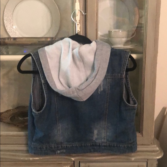 Jean crop with grey hoodie - Picture 2 of 2